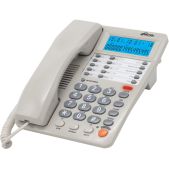 Телефон Ritmix 80002153 RT-495 проводной белый/серый