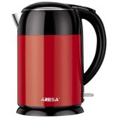 Чайник Aresa AR-3450 нержавеющая сталь/пластик, красно/черный
