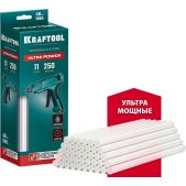 Клеевые стержни Kraftool 06848-40 Ultra Power, 11 х 250мм, 40 шт, ультрамощные, прозрачные