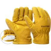 Kraftool 1137-XL EXTREM Winter, XL 10 утеплённые кожаные рабочие перчатки