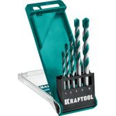 Kraftool 29175-H5 Keramo, 5 шт: 4-5-6-8-10мм набор сверл по керамограниту с твердосплавной пластиной