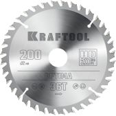 Kraftool 36951-200-32 Optima, 200 х 32мм, 36Т, пильный диск по дереву
