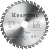 Kraftool 36951-210-30 Optima, 210 х 30мм, 36Т, пильный диск по дереву