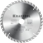 Kraftool 36951-250-32 Optima, 250 х 32мм, 40Т, пильный диск по дереву