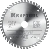 Kraftool 36952-216-30 Precision, 216 х 30мм, 48Т, пильный диск по дереву