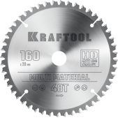Kraftool 36953-160-20 Multi Material, 160 х 20мм, 48Т, пильный диск по алюминийинию