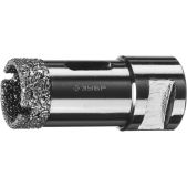 Зубр 29865-25 АВК, d 25мм, М14, 15мм кромка, вакуумная алмазная коронка, Профессионал