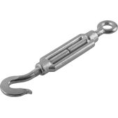 Зубр 4-304355-12 DIN 1480, М12, кованая натяжная муфта, 4 шт, талреп крюк-кольцо, Профессионал