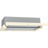 Вытяжка встраиваемая Gorenje BHP62CLI телескопическая слоновая кость, Отвод 435 м3/ч, механические переключатели, светодиодное освещение