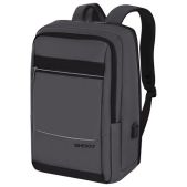 Рюкзак Heikki 273863 ELECT Хейки универсальный, отделение для ноутбука, USB-порт, серый, 44х30х16 см