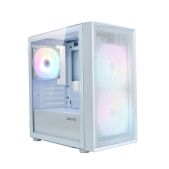 Корпус mATX Без БП Xastra A305M-2FC14F-1FC12F-D-WH 3FRGB White Mesh tempered glass / 2x140mm + 1x120мм FRGB fans Door