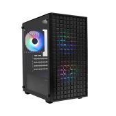 Корпус mATX Без БП Xastra A306M-3FC12F 3FRGB Black Mesh tempered glass / 3x 120мм FC120 FRGB fans