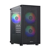 Корпус mATX Без БП Xastra A307M-3FC12F 3FRGB Black Mesh/ tempered glass / 3x 120мм FC120 FRGB fans