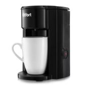 Кофеварка Kitfort КТ-763 капельная, 350 Вт, объем 0.15 л, черная