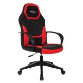 Кресло компьютерное Brabix 532637 Alpha GM-018, ткань/экокожа, черное/красное