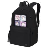 Рюкзак Brauberg 273840 Fashion City универсальный, карман-антивор, Hamsters, черный, 44х31х16 см