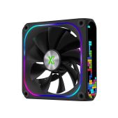 Вентилятор дополнительный Xastra FZ120-1BA-CXX-GL FZ120B ARGB single pack 120x120x28мм PWM, FDB, ARGB, Matrix screen, Daisy-chain соединение, 0-2000 rpm, black Box