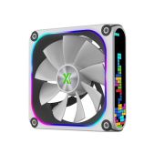 Вентилятор дополнительный Xastra FZ120-1WA-CRX-GL FZ120W ARGB reverse single pack 120x120x28мм PWM, FDB, ARGB, Matrix screen, Daisy-chain соединение, 0-2000 rpm, белый Box