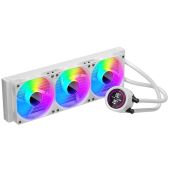 Система водяного охлаждения 1STPlayer TS4-360-WH TS4 360 White 3x120мм, ARGB, IPS display