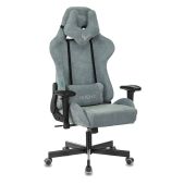 Кресло для геймеров Zombie LT28 VIKing KNight Fabric серо-голубой Light-28 с подголов. крестов. металл