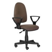 Кресло Brabix 531875 Prestige Ergo MG-311, регулируемая эргономичная спинка, ткань, коричневое