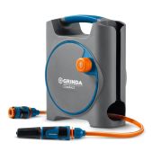 Шланг поливочный 10м Grinda 428480 Compact ProLine 5/16 в пластиковом корпусе, поливочный набор 4 предм., соединит. шланг 1/2х1.5м, набор поливочный мини