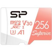 Карта памяти MicroSDXC 256Gb Silicon Power SP256GbSTXDV3V20 Superior V30 A1 w/o adapter