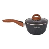 Ковш 1.5л Kukmara кгги0156а Granit Ultra Induction синий 1.5л с носиком со съемной ручкой, со стекл. крышкой, синий, алюминий, антипригарное покрытие, подходит для всех плит, в том числе и для индукционных