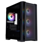 Корпус mATX без БП 1STPlayer T4-BK-4F1 Trilobite T4 MESH FRGB Black 4x120мм FRGB fans