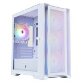 Корпус mATX без БП 1STPlayer T4-WH-4F1-W Trilobite T4 MESH FRGB White 4x120мм FRGB fans
