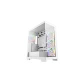 Корпус ATX без БП Deepcool CG580 4F V2 WH боковое окно панорама, 4x120мм ARGB PWM вентилятора, белый