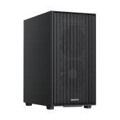 Корпус mATX без БП Xastra A307M-2FC12BK-SI Black Mesh/Metal left panel 2x120мм PWM FC black fans