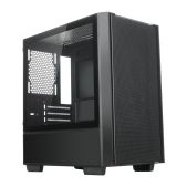 Корпус mATX без БП Xastra A400M-0F Black Mesh Screwless TG+Mesh no fans