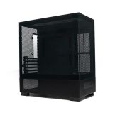 Корпус mATX без БП Xastra Q500M-0F Black Aquarium Screewless no fans