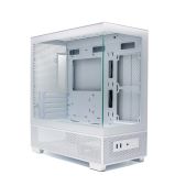 Корпус mATX без БП Xastra Q500M-0F-WH Q500M-0F White Aquarium Screewless no fans