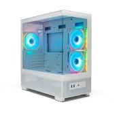 Корпус mATX без БП Xastra Q500M-3FM12A-C10-WH Q500M 3ARGB-C10 White Aquarium Screewless 3x120мм ARGB PWM FM fans/Argb+PWM HUB 10port