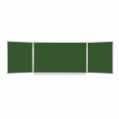 Доска для мела Brauberg 231707 магнитная 3-х элементная 100х150/300см, 5 рабочих поверхностей, зеленая