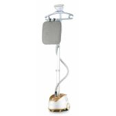 Отпариватель Kelli KL-825 золотой 2800 Вт, 2.0л • 12 Дисковый латунный ТЭН • Готовность Пара: 30c • Время работы: 60 мин • Телескопическая стойка: 47-117 см • Удобный подвес шланга • Вешалка • Доска гладильная • Световой индикатор