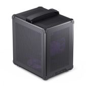 Корпус mATX без БП Jonsbo C6 Handle Black Case C6 Handle, Mini-Tower, no fan, 1xUSB-A 3.0 + 1xUSB-C 3.1, mATX, mITX Black
