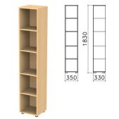 Шкаф стеллаж Канц КК32.10, 350х330х1830мм, 4 полки, цвет бук невский