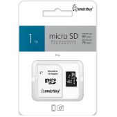 Карта памяти MicroSDXC 1Tb Smartbuy SB1TBSDP01 class10 Pro 90/70Mb/s для видеорегистр. UHS-I U3