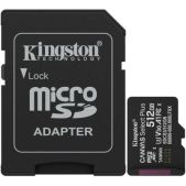 Карта памяти MicroSDXC 512Gb Kingston SDCS3/512Gb Canvas Select Plus V30 A1 + adapter