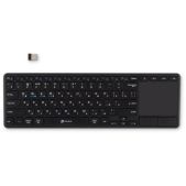 Клавиатура Oklick 1979327 K614W черный USB беспроводная slim мультимедийная Touch