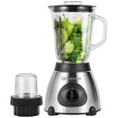 Блендер Eurostek EBS-7007 1000 Вт, Корпус из нержавеющей стали. 6 лезвий у ножа.Съемный нож из нержавеющей стали. Стеклянная чаша объемом 1.5л. Мерный стаканчик. Кофемолка 0.25 л. 2 скорости + импульсный режим.Крышка с отверстием для добавлен