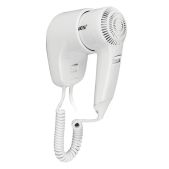 Фен Sonnen 604196 HD-1288 для волос настенный, 1200 Вт, пластиковый корпус, 2 скорости, белый