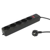 Сетевой фильтр 3.0м серый PC Pet AP01006-3-G 3м 5 розеток