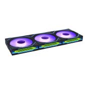 Комплект вентиляторов Lian Li G99.12RSLIN1W3B.R0 UNI SL-INF Wireless 120 Reverse Blade / 12RSLIN1W3B Black / 120x122.1x25мм PWM, ARGB, 2200 об/мин Max., 32.2dBa