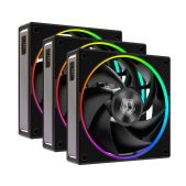 Вентилятор ID-CoolING MF-1230-ARGB-K TRio 3 in 1 120x120x30мм PWM, резиновые углы, ARGB, 500-2300об/мин Box