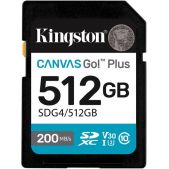 Карта памяти SDXC 512Gb Kingston SDG4/512Gb Canvas Go! Plus V30 w/o adapter