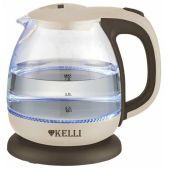 Чайник Kelli KL-1370 кофейный 1100вт, 1.0л, стекло, внутреняя подсвека